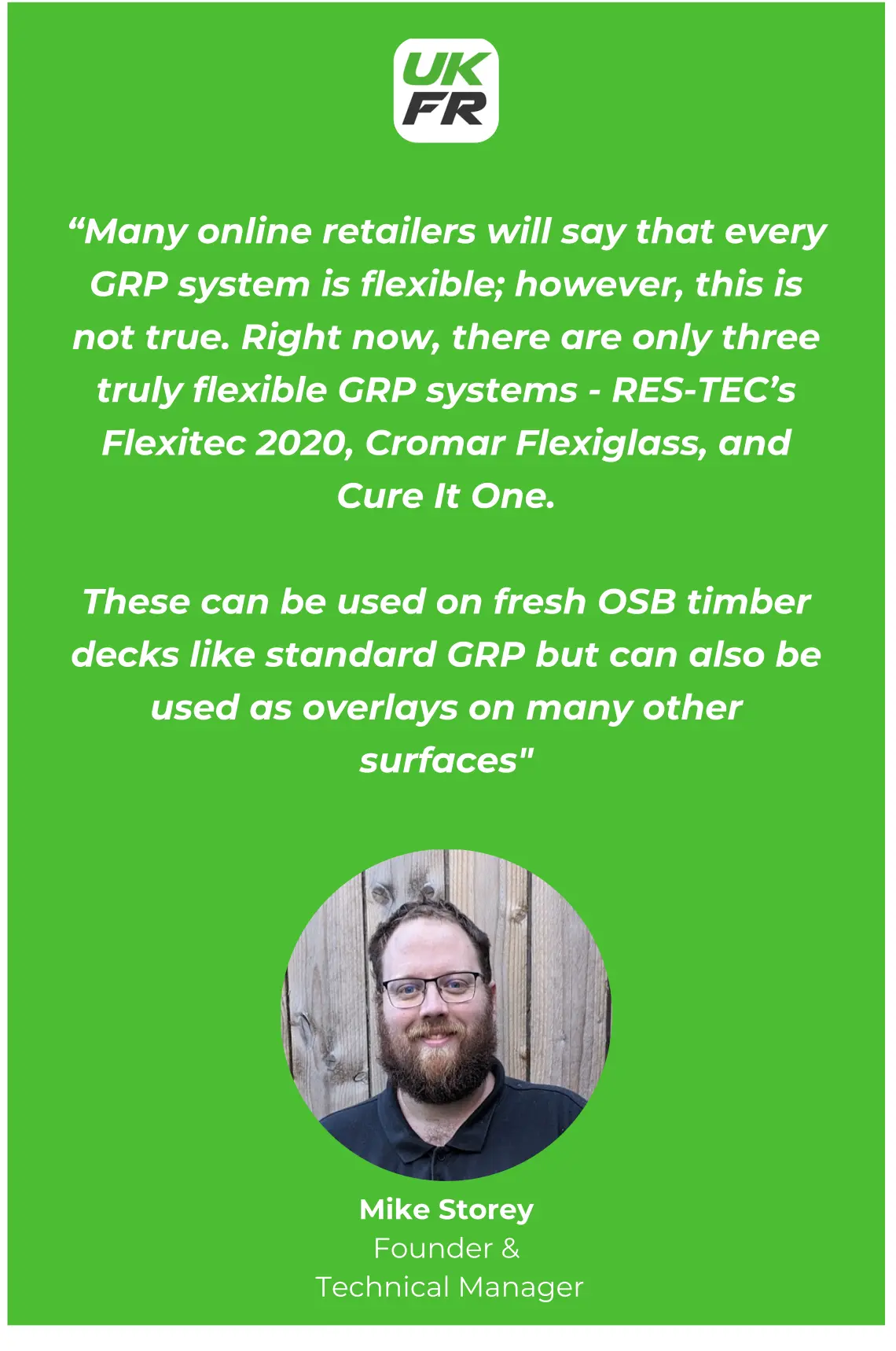Flexitec GRP System (Expert Comment - Mike Storey)